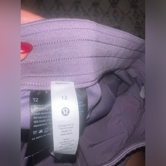 Lululemon softstreme high rise purple pant - Picture 2 of 4
